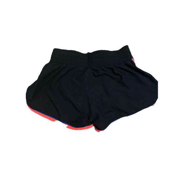 Under Armour Women's UA Tech Running Shorts Black & Blue Orange SZ XS - Picture 4 of 4